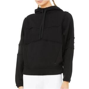 ALO Dimension Funnel Neck Hoodie Med Athlesiure Cozycore Normcore Ballet Grunge
